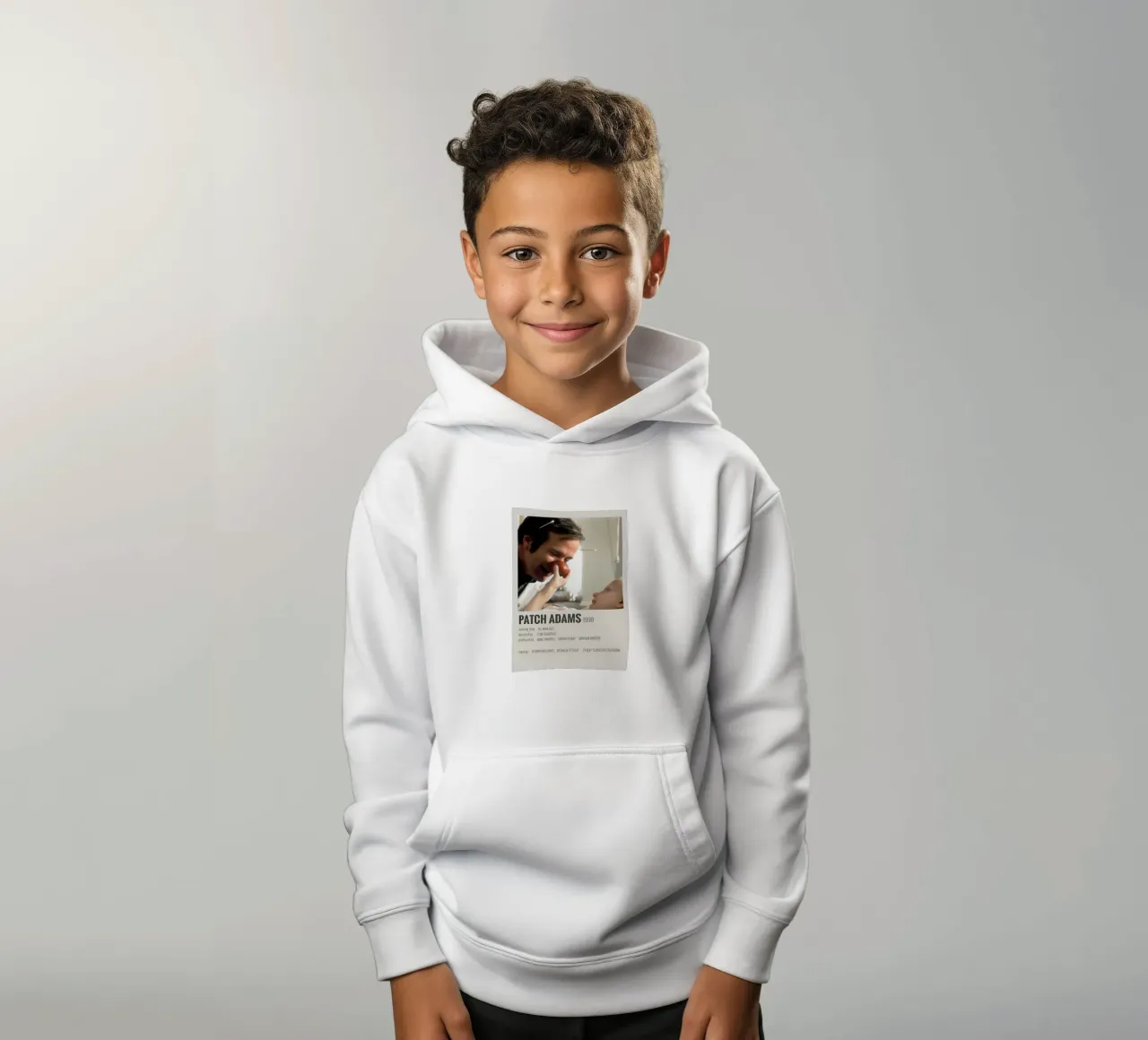 PATCH ADAMS 1998 kids hoodie by MVFminimalist