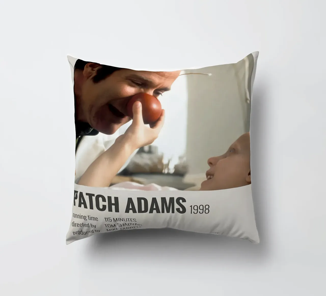 PATCH ADAMS 1998 decorative cushion by MVFminimalist