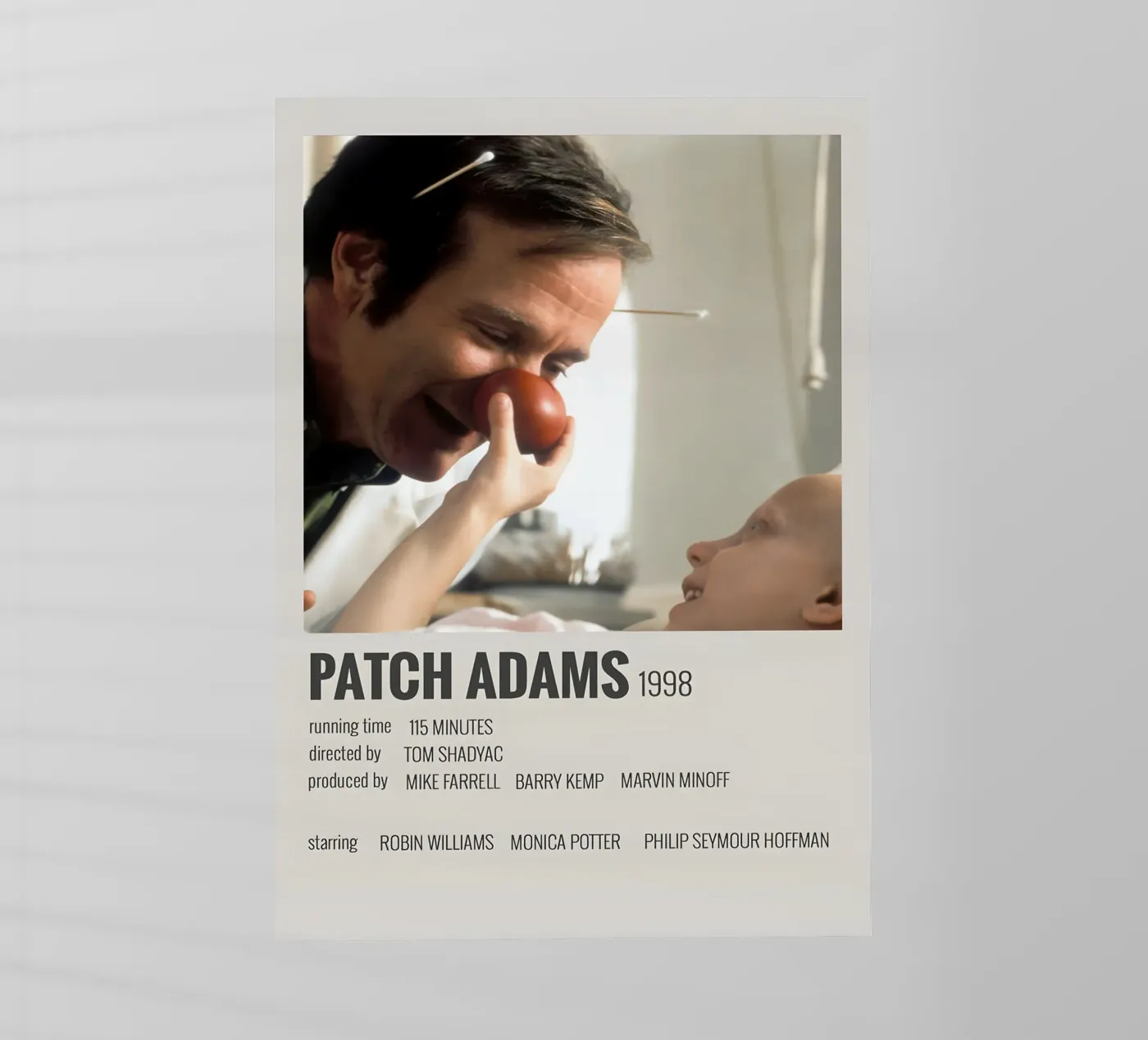 PATCH ADAMS 1998 backlit folie van MVFminimalist