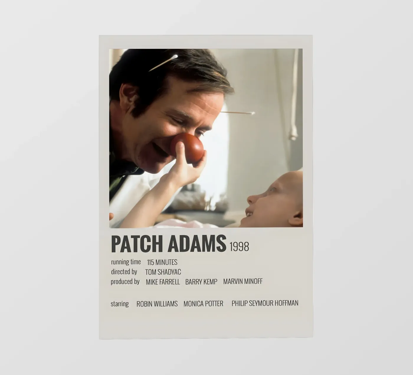 PATCH ADAMS 1998 backlit folie van MVFminimalist
