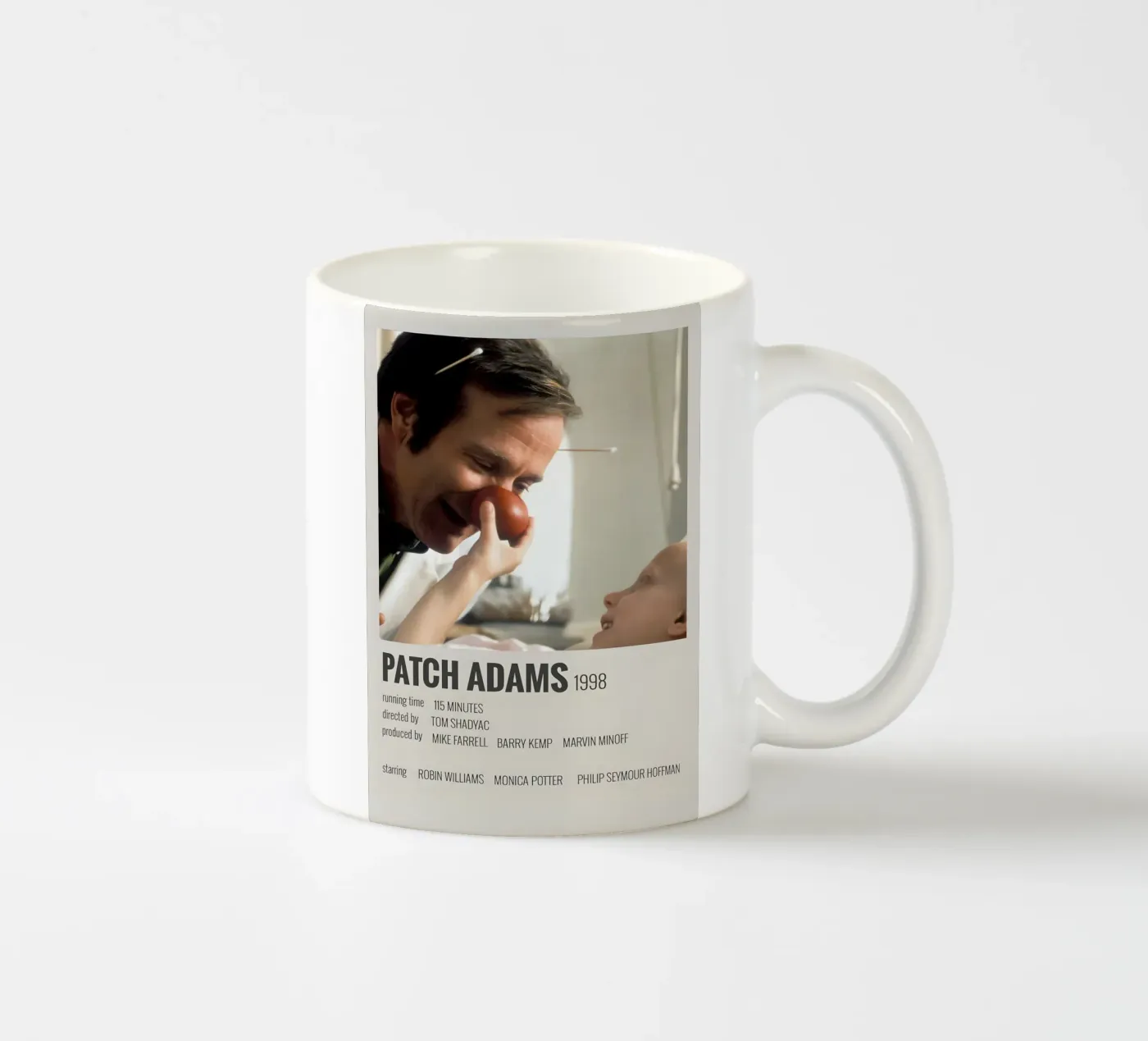 PATCH ADAMS 1998 ceramic mug by MVFminimalist