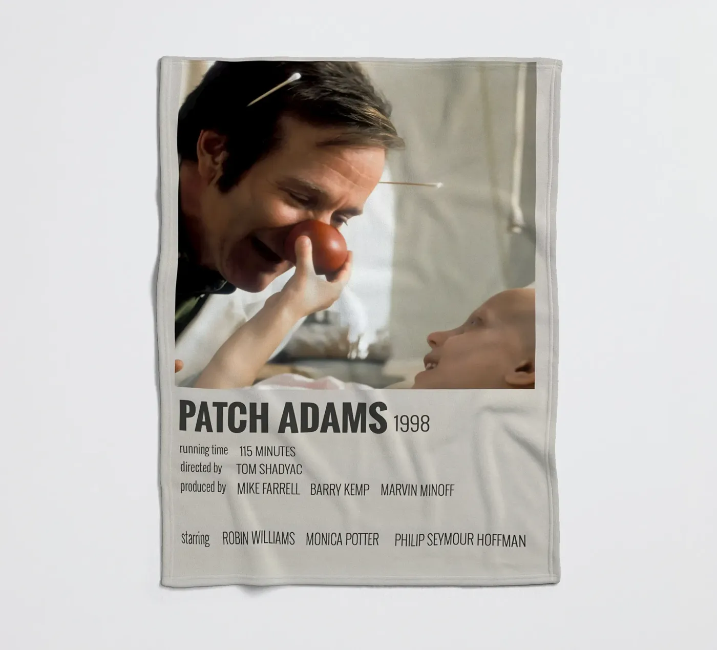 PATCH ADAMS 1998 fleecedeken van MVFminimalist