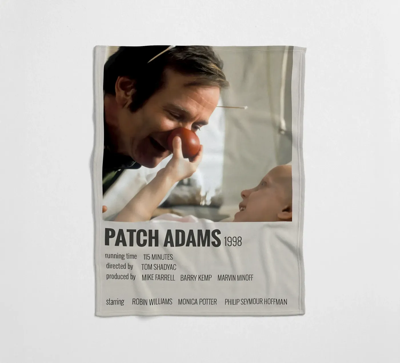 PATCH ADAMS 1998 fleecedeken van MVFminimalist