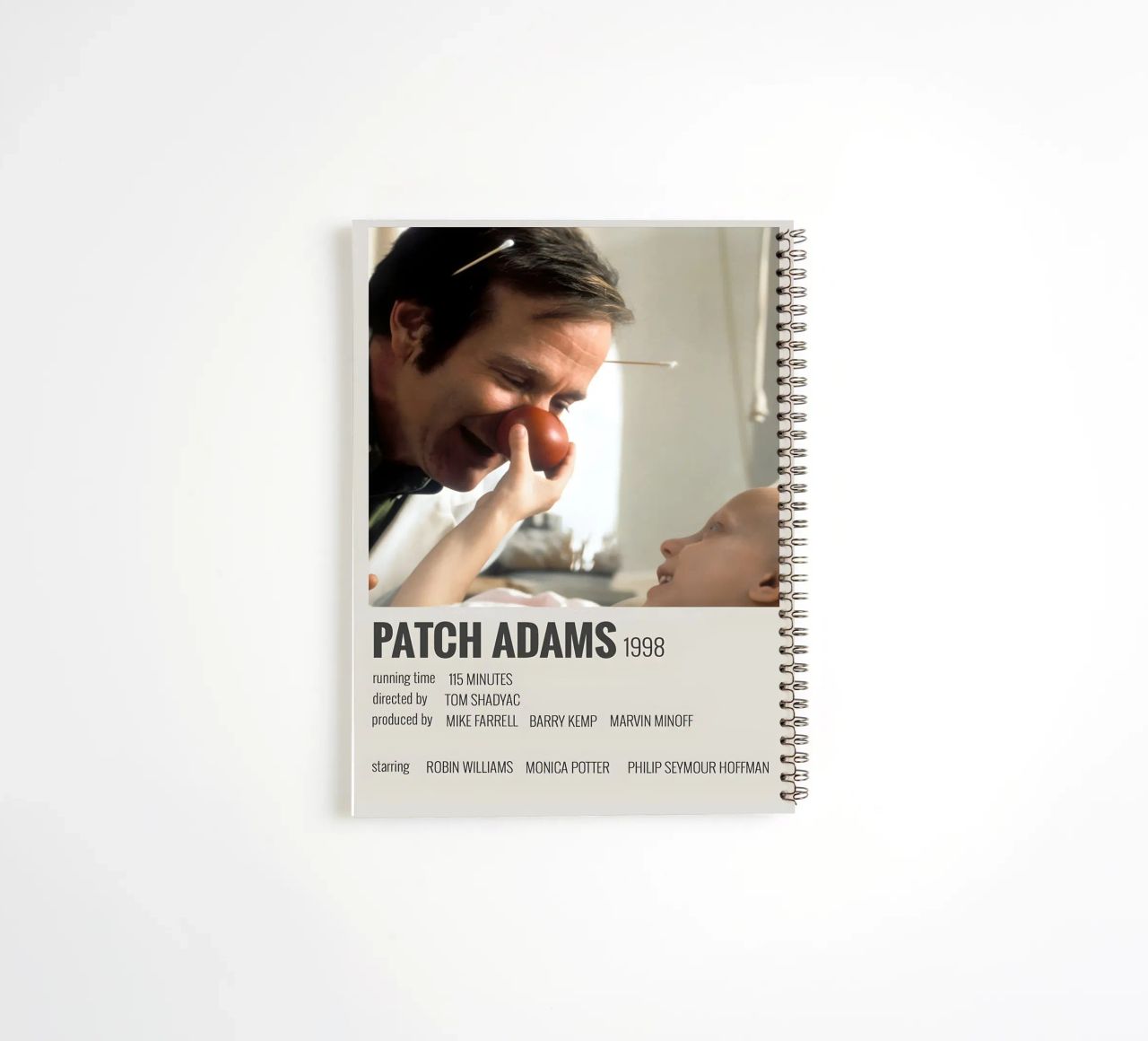 PATCH ADAMS 1998 spiral notebook by MVFminimalist