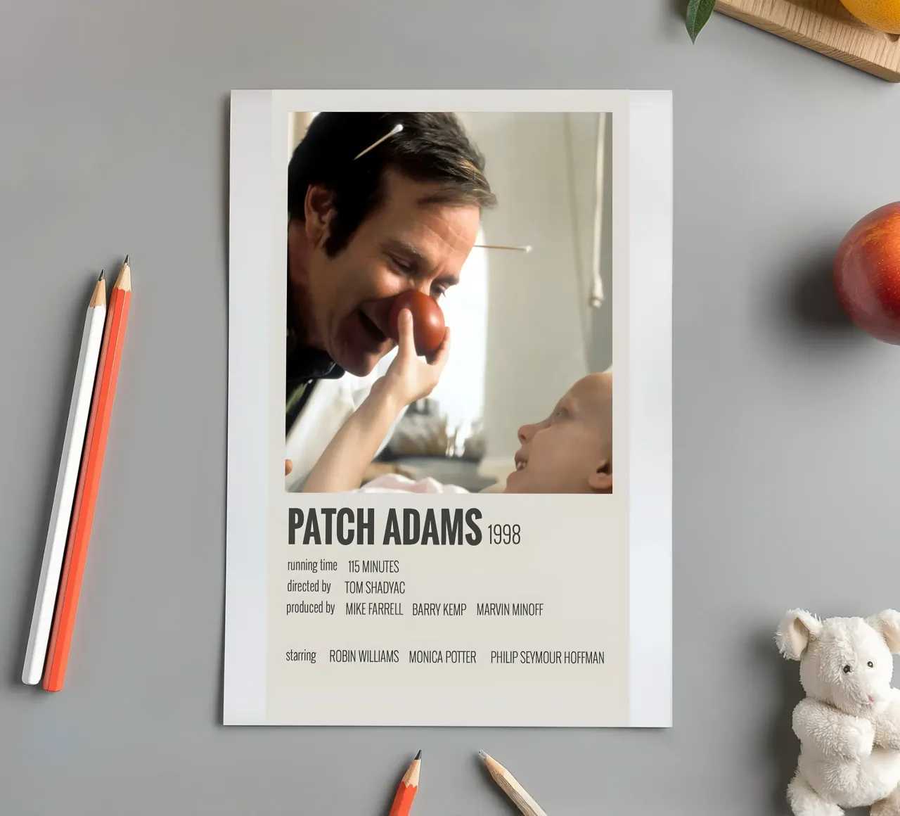 PATCH ADAMS 1998 sticker sheet by MVFminimalist