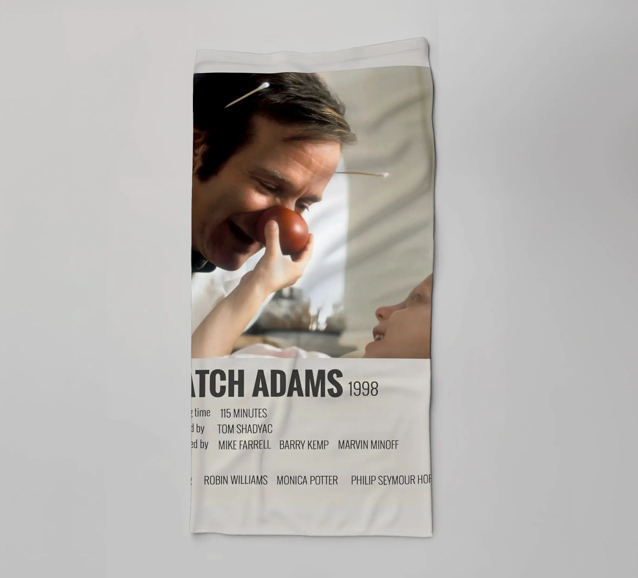 PATCH ADAMS 1998 asciugamano da bagno da MVFminimalist
