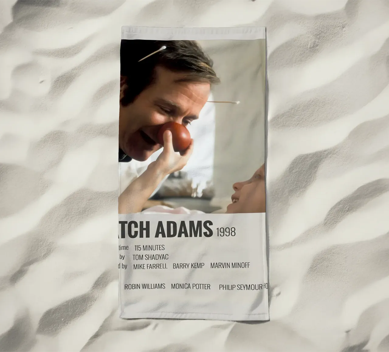 PATCH ADAMS 1998 strandhanddoek van MVFminimalist