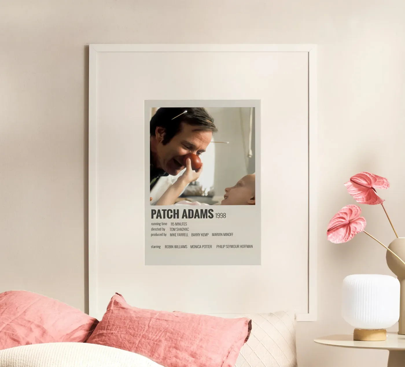 PATCH ADAMS 1998 poster da MVFminimalist