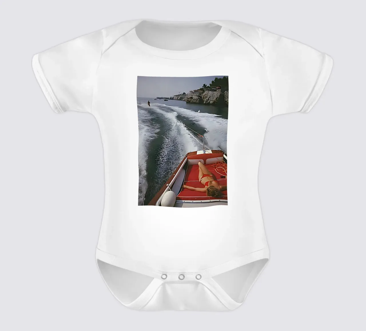 Slim Aarons - Tempo libero ad Antibes body neonato maniche corte da kaitlinparkershop