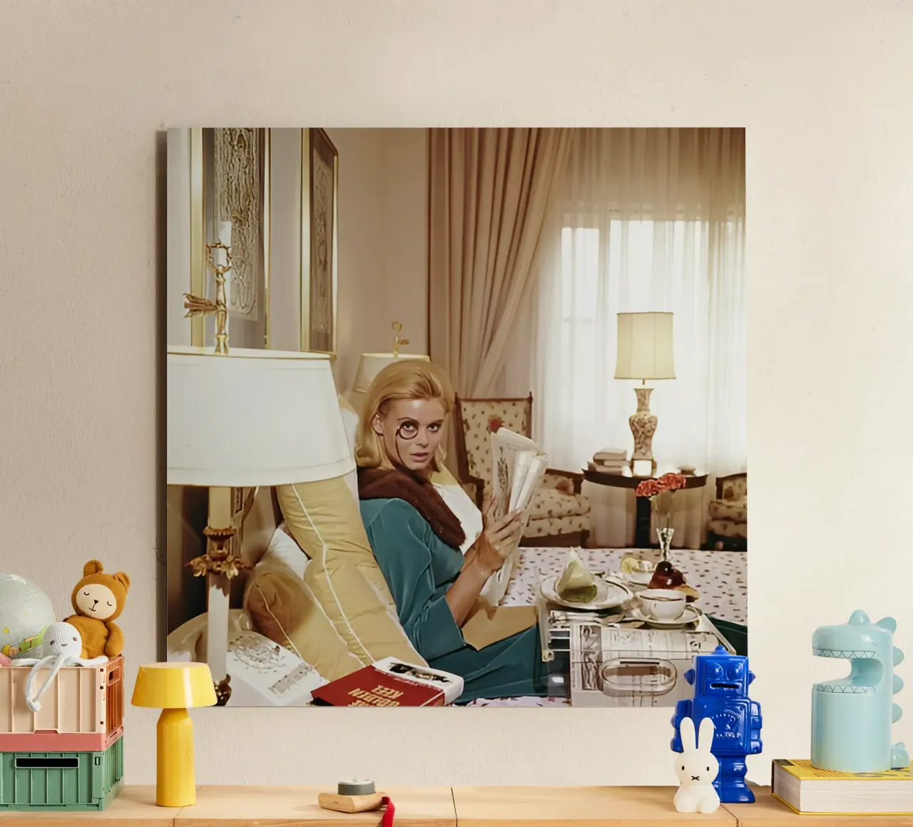 Slim Aarons - Monocled Miss alluminio dibond da kaitlinparkershop