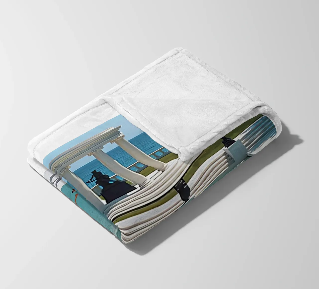 Slim Aarons - Nice Pool coperta in pile da kaitlinparkershop