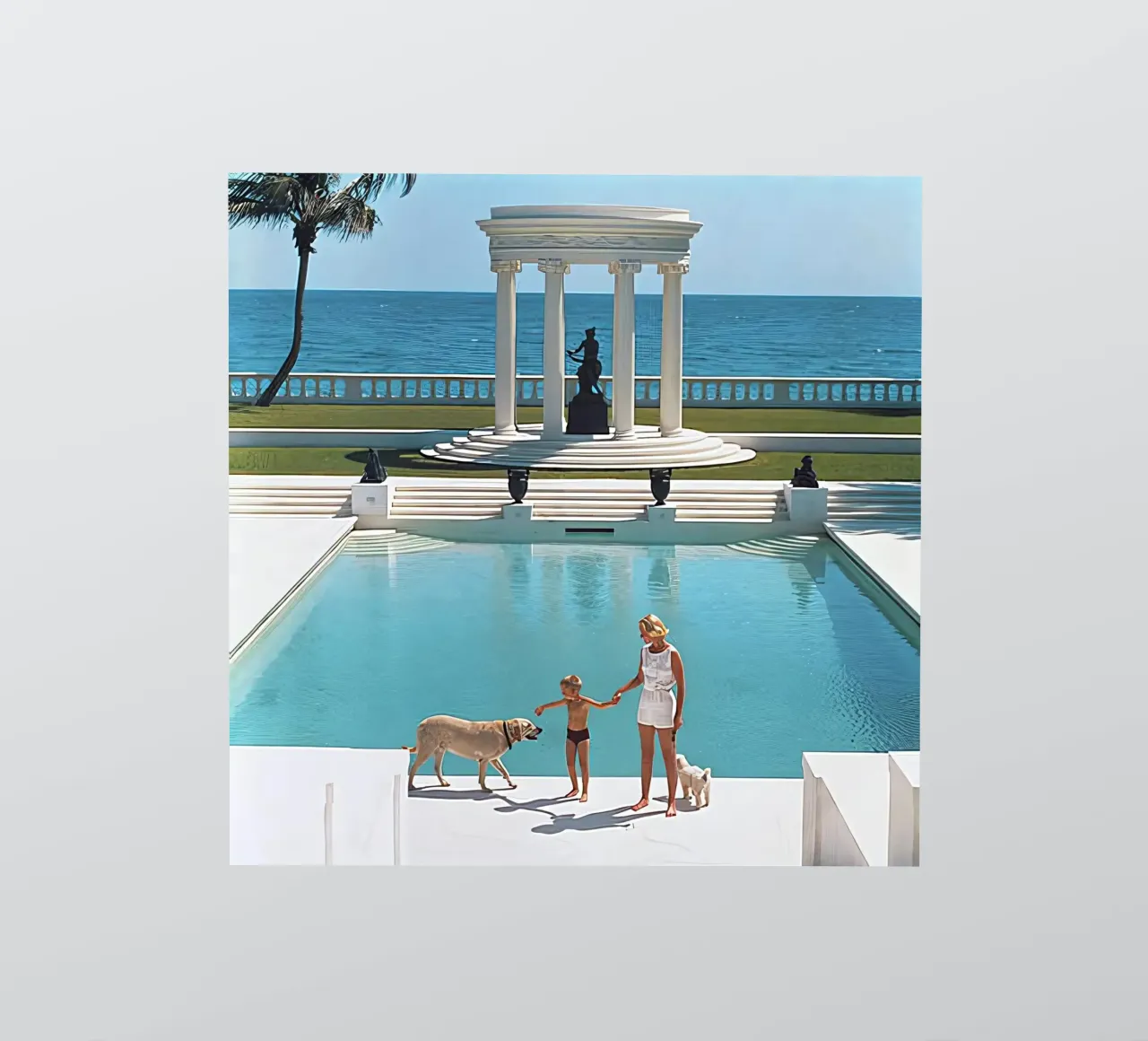 Slim Aarons - Nice Pool autocollant de kaitlinparkershop