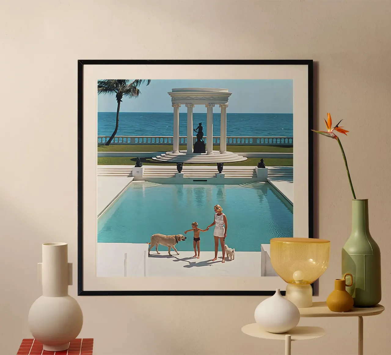Slim Aarons - Nice Pool carta hahnemühle da kaitlinparkershop
