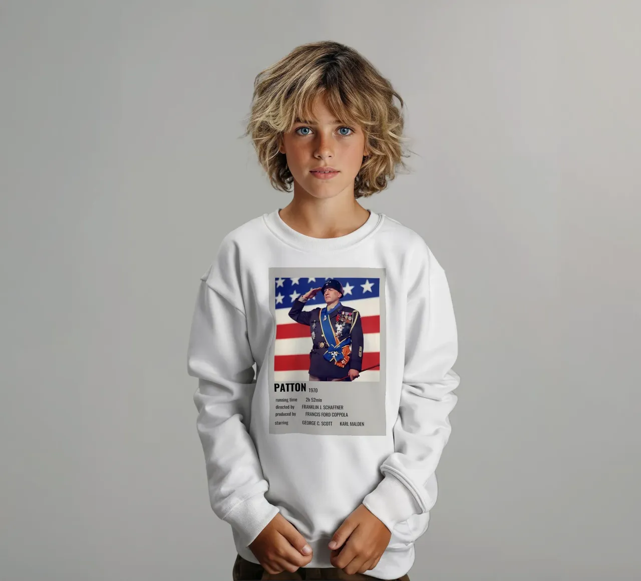 PATTON 1970 felpa bambino da MVFminimalist