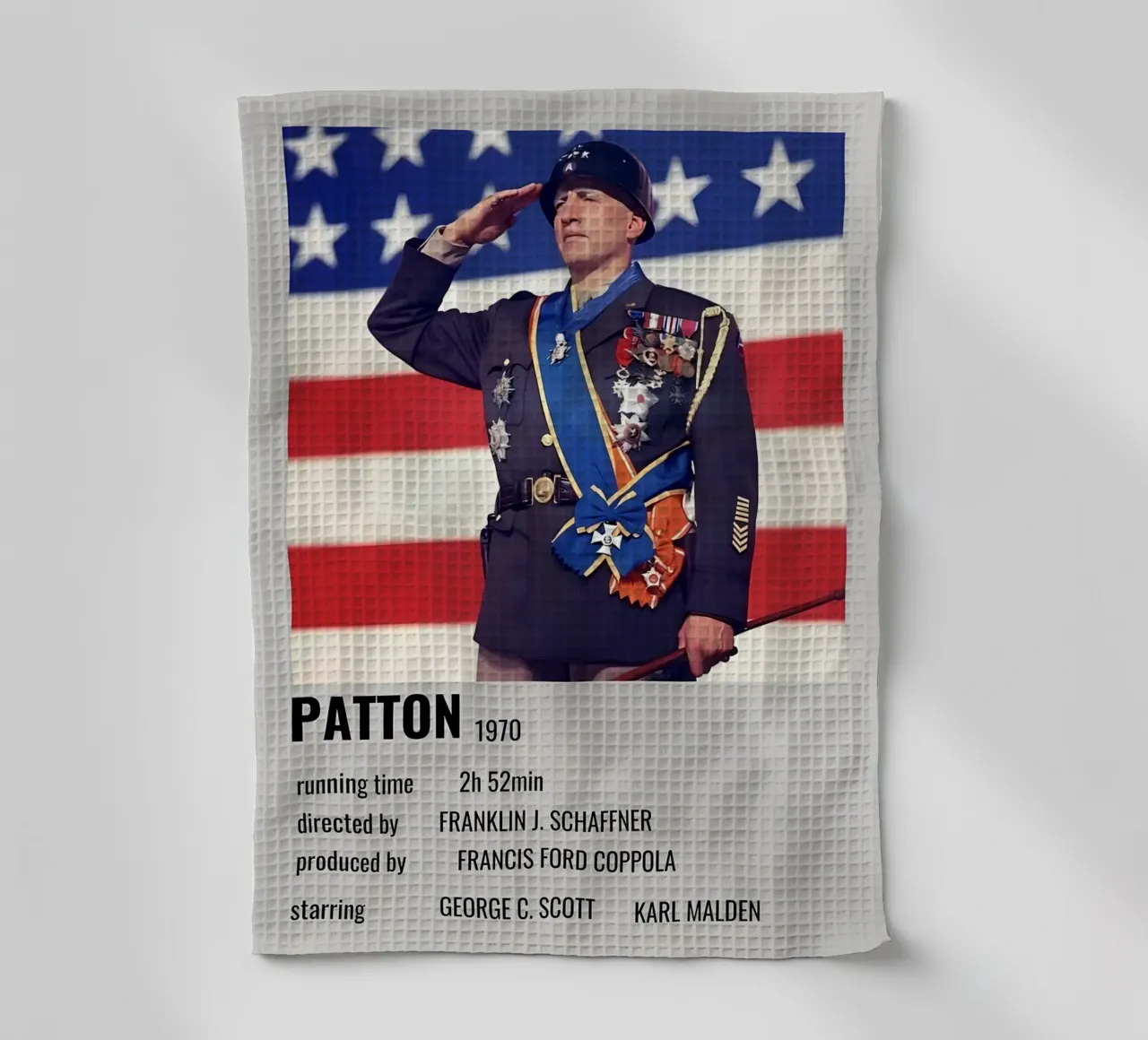 PATTON 1970 canovaccio da cucina da MVFminimalist