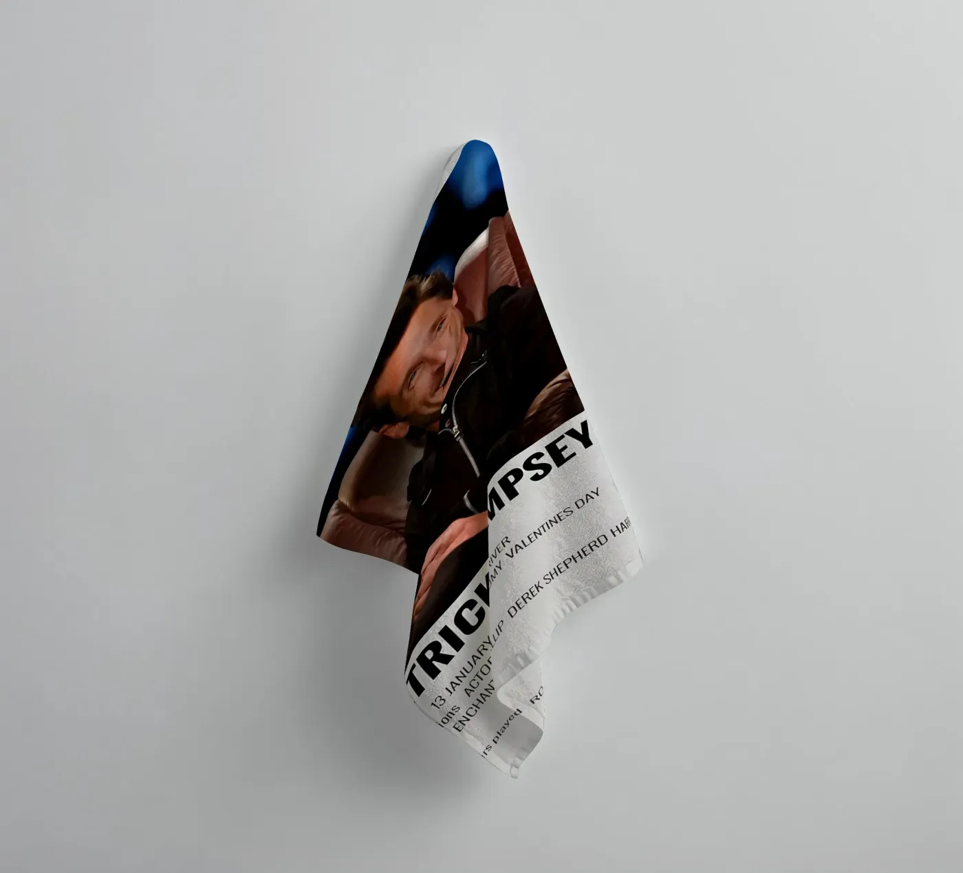 PATRICK DEMPSEY towel by MVFminimalist