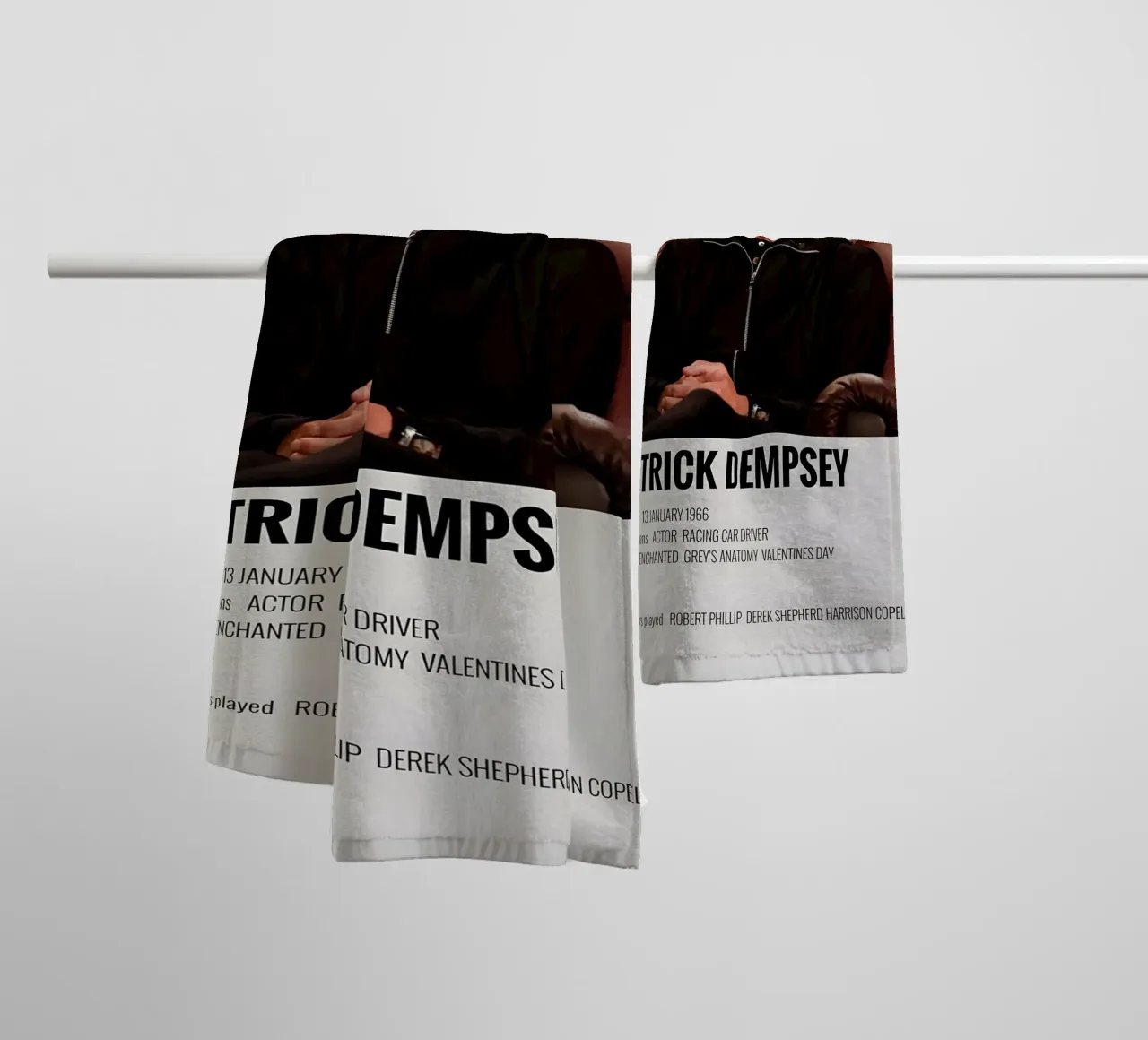 PATRICK DEMPSEY asciugamano da bagno da MVFminimalist