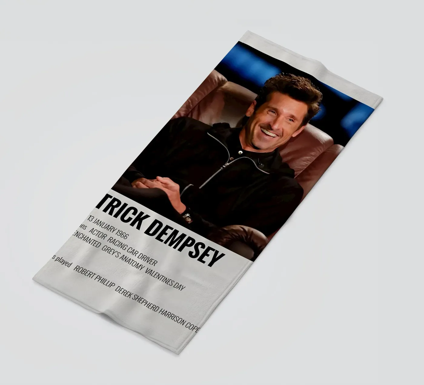 PATRICK DEMPSEY telo mare da MVFminimalist