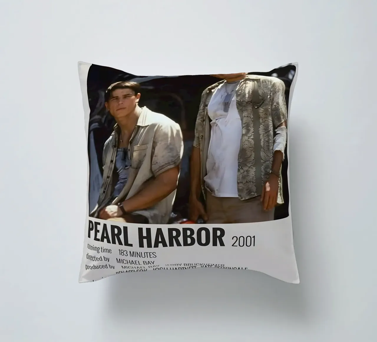 PEARL HARBOR 2001 decorative cushion by MVFminimalist