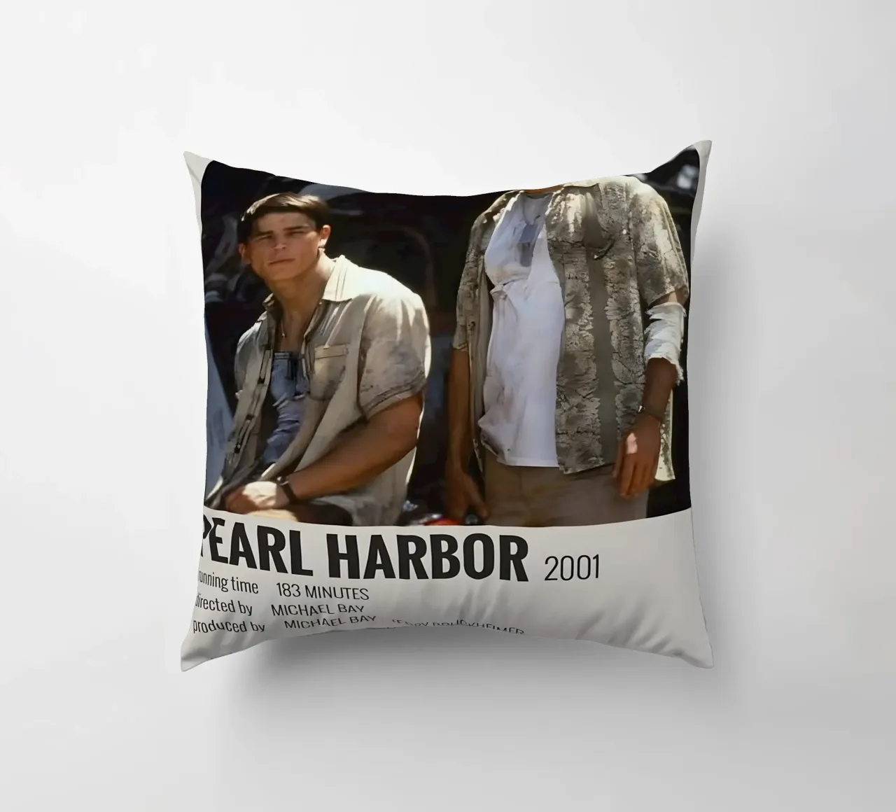 PEARL HARBOR 2001 decorative cushion by MVFminimalist