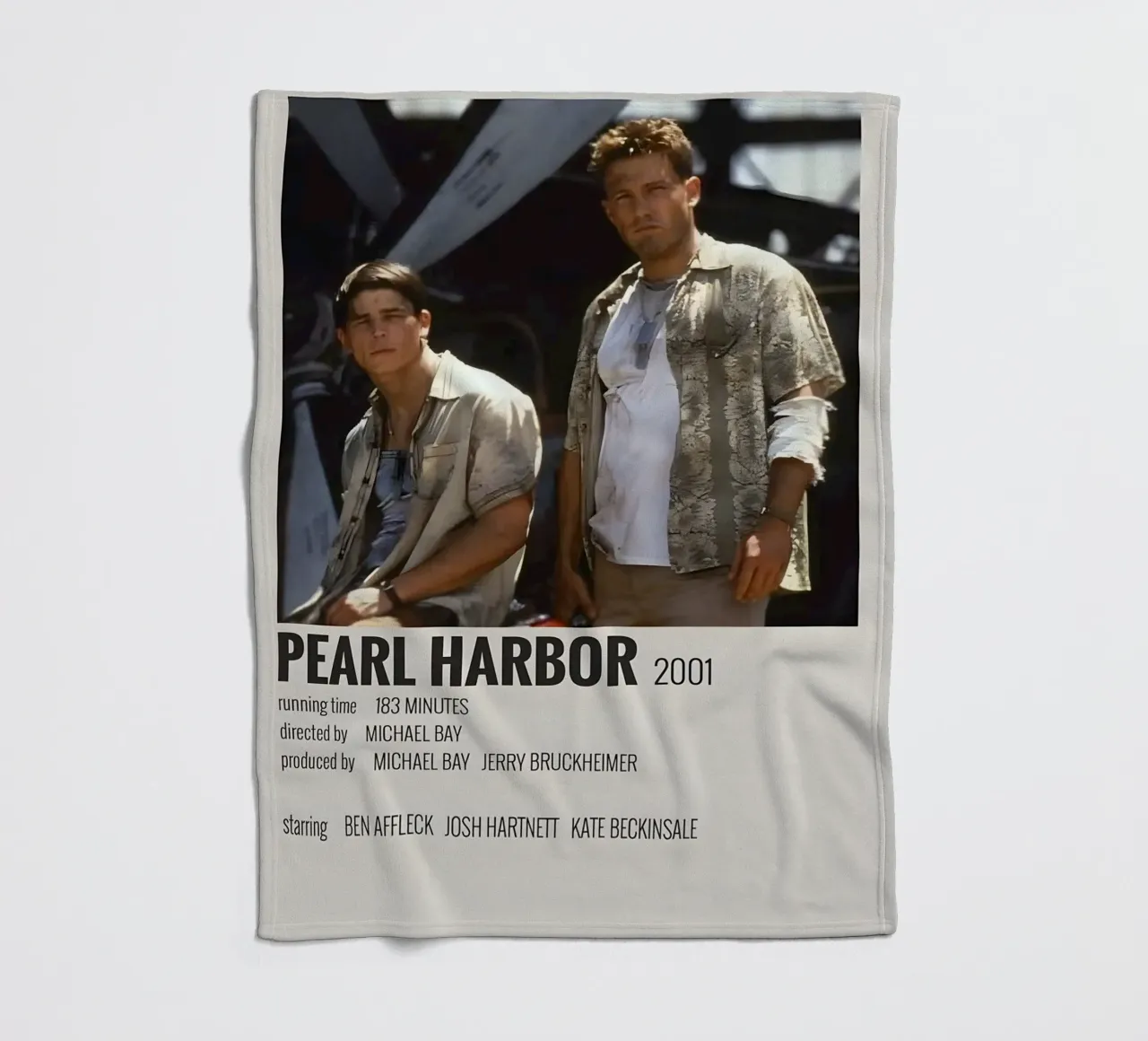 PEARL HARBOR 2001 coperta in pile da MVFminimalist