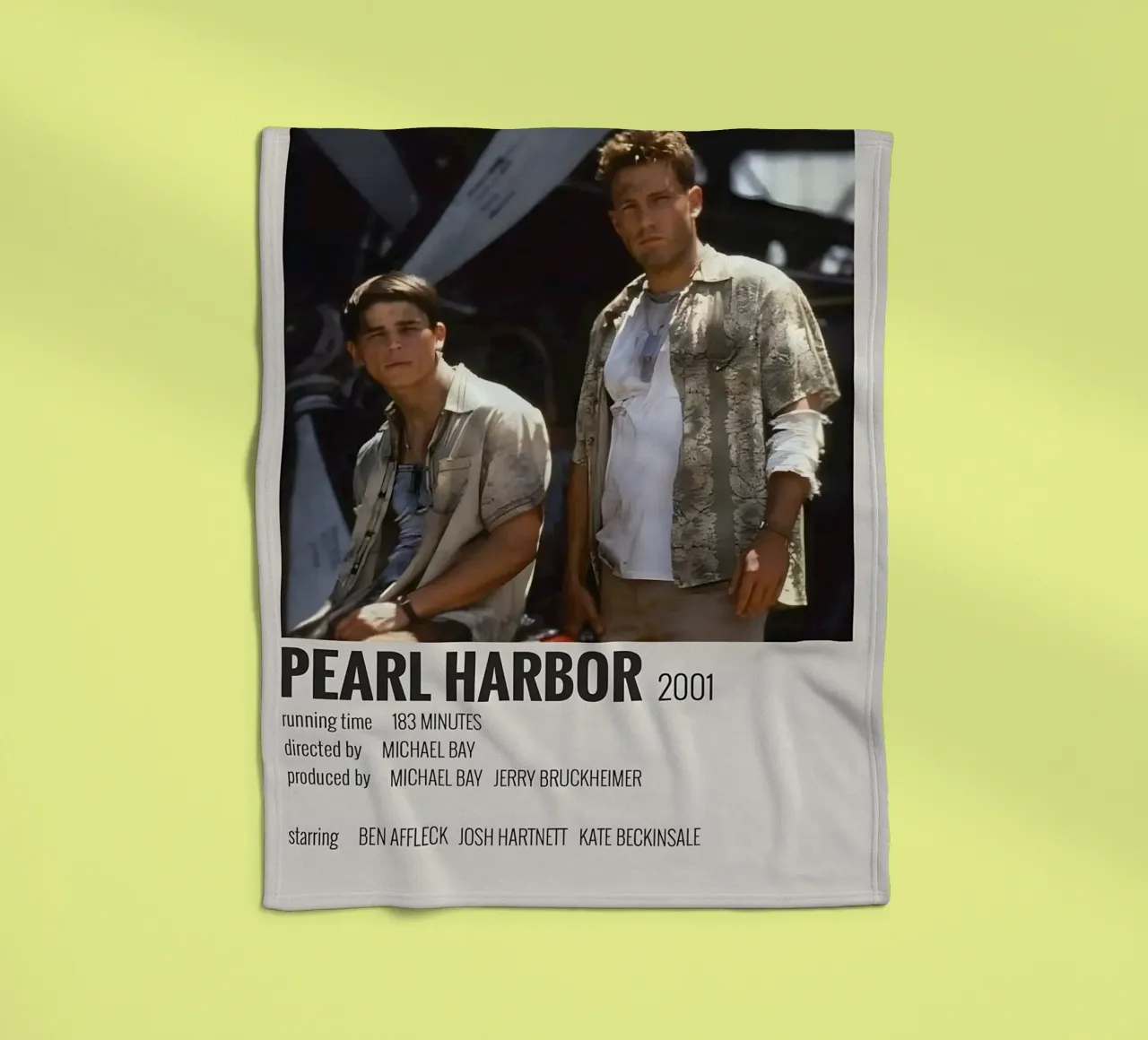 PEARL HARBOR 2001 coperta in pile da MVFminimalist