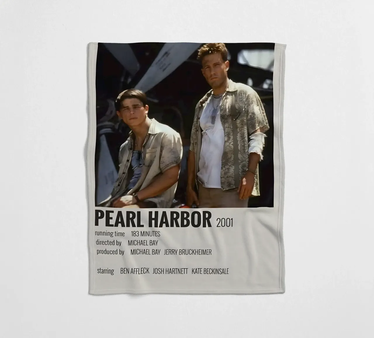PEARL HARBOR 2001 coperta in pile da MVFminimalist