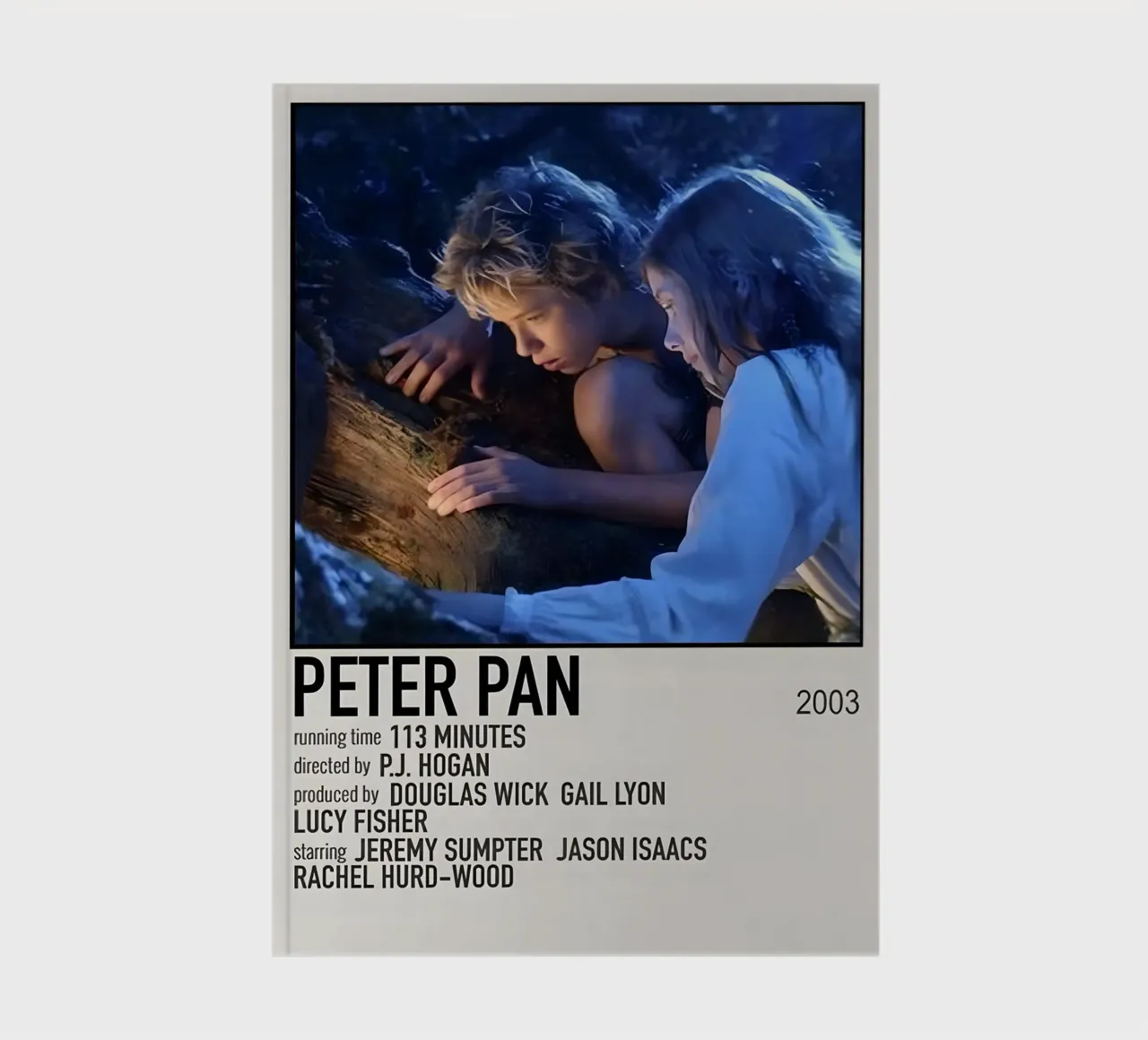 PETER PAN 2003 carnet de notes de MVFminimalist