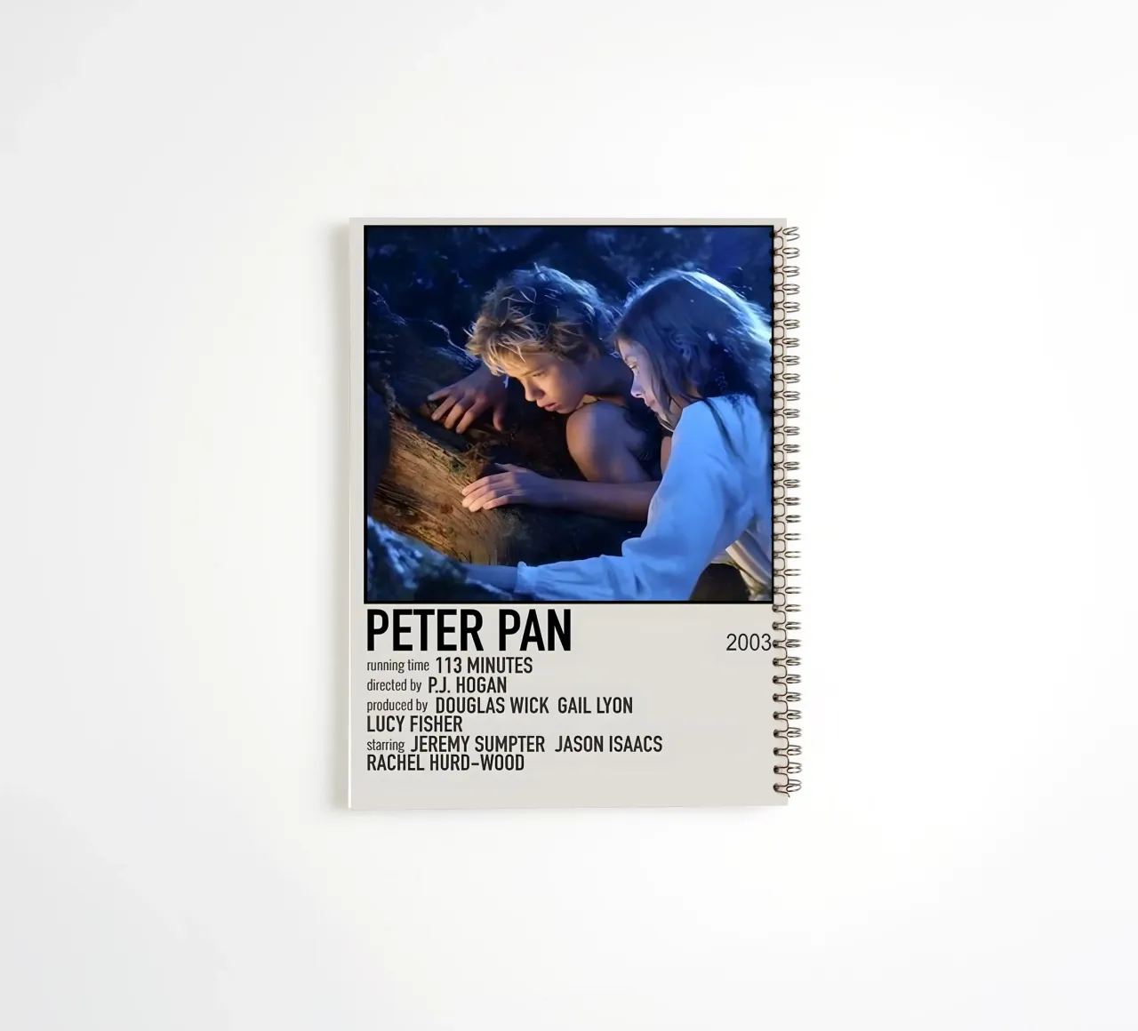 PETER PAN 2003 spiral notebook by MVFminimalist
