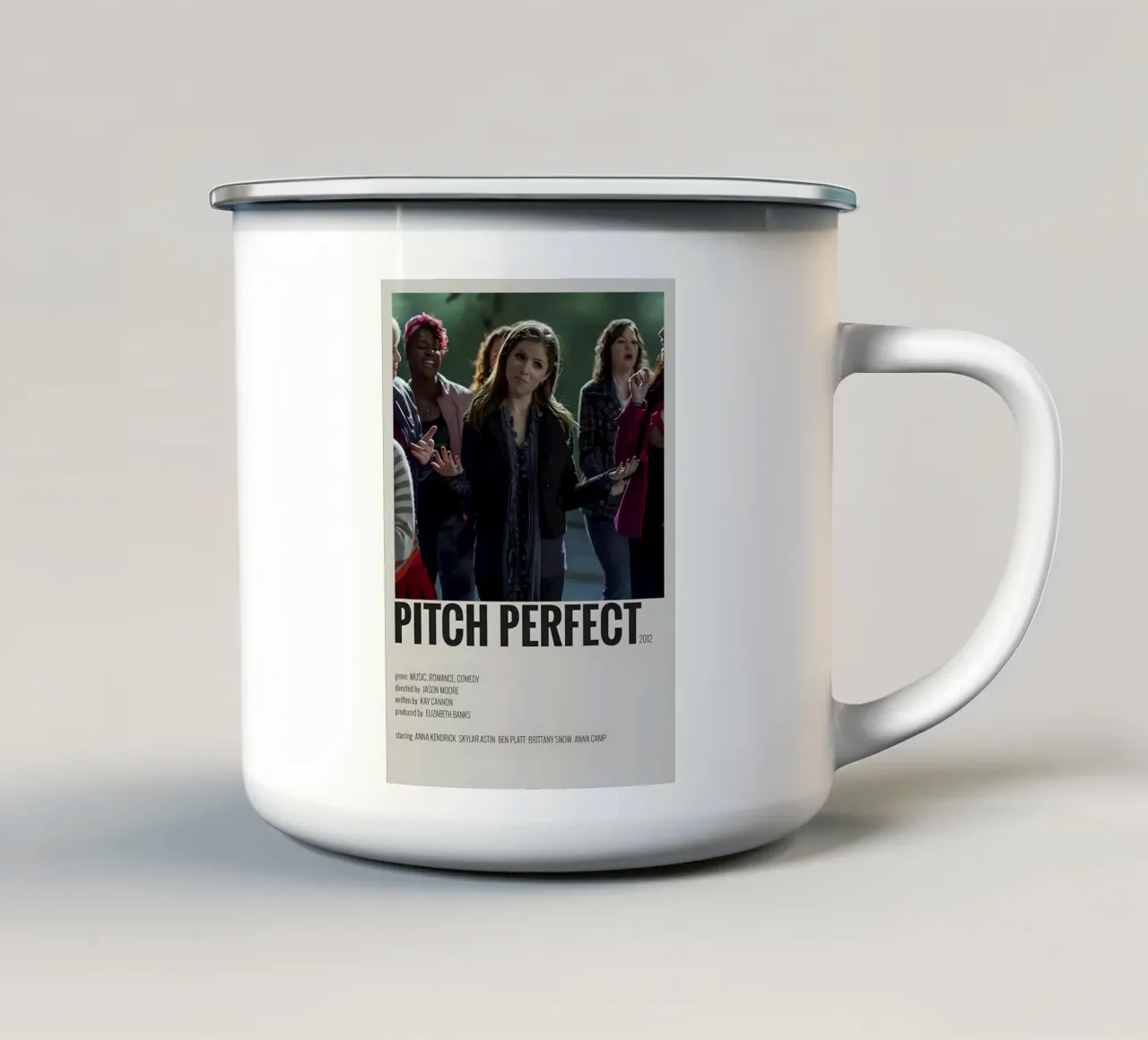 PITCH PERFECT 2012 tazza in smalto da MVFminimalist