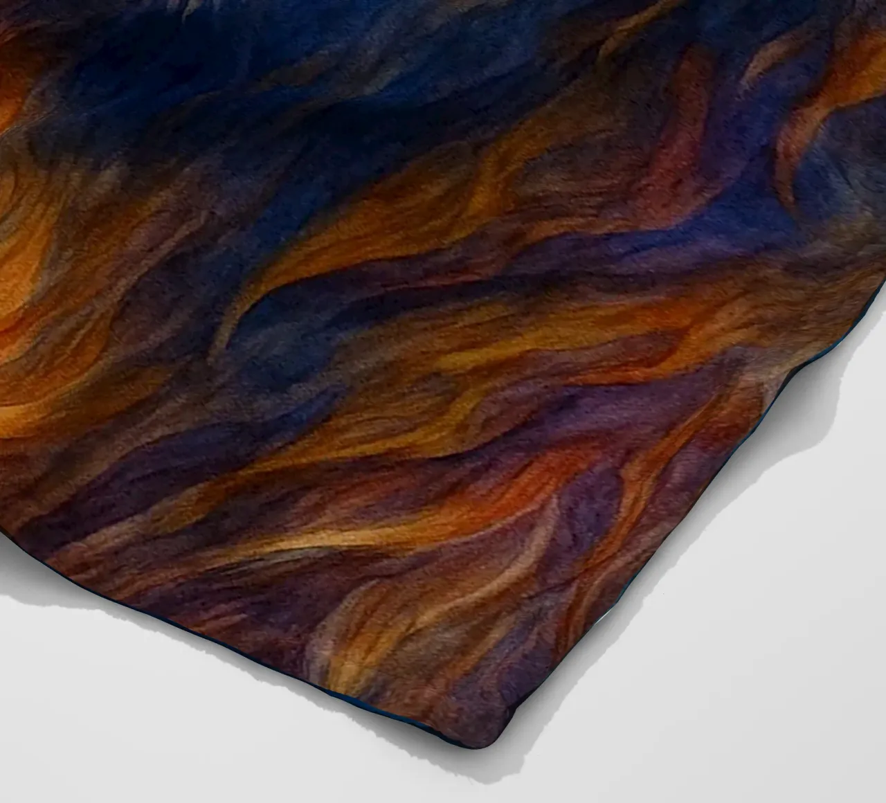 highland cow colorfull painting fleece blanket by toegoe