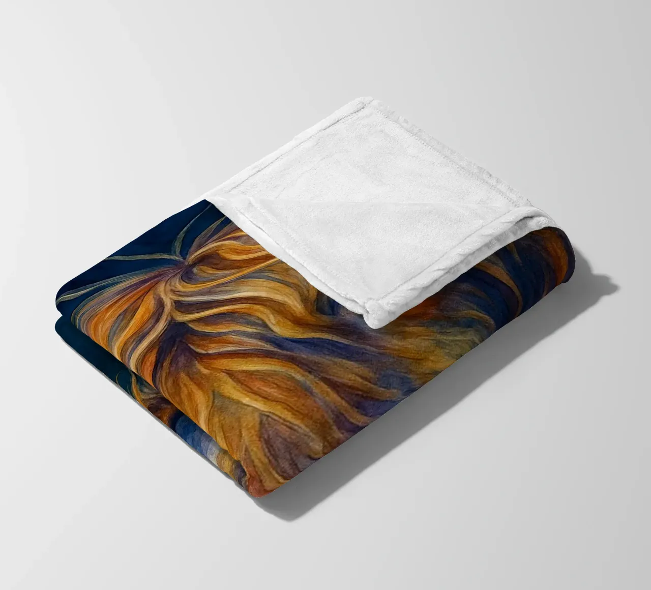 highland cow colorfull painting fleece blanket by toegoe