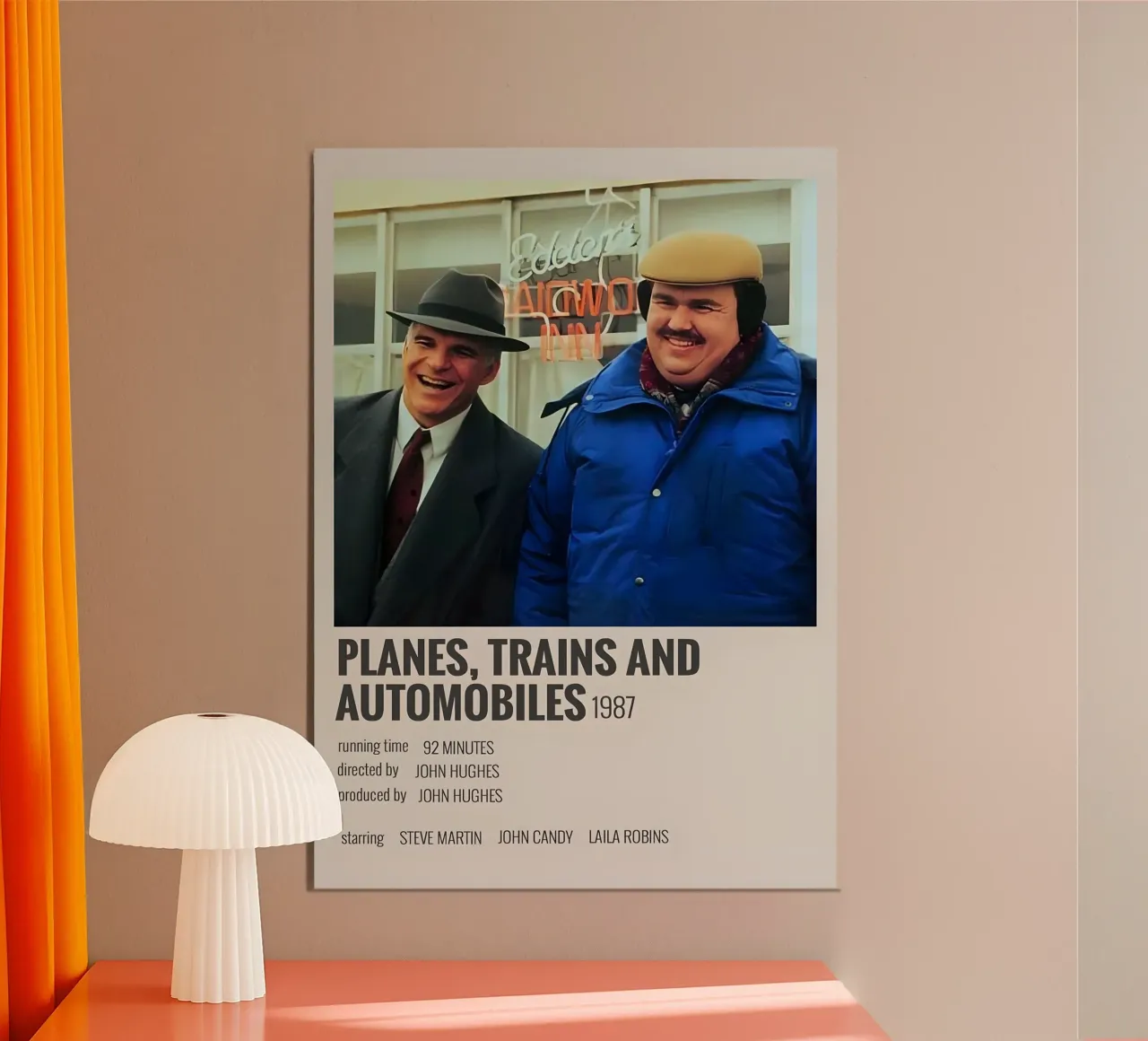 PLANES TRAINS AND AUTOMOBILES 1987 alluminio dibond da MVFminimalist