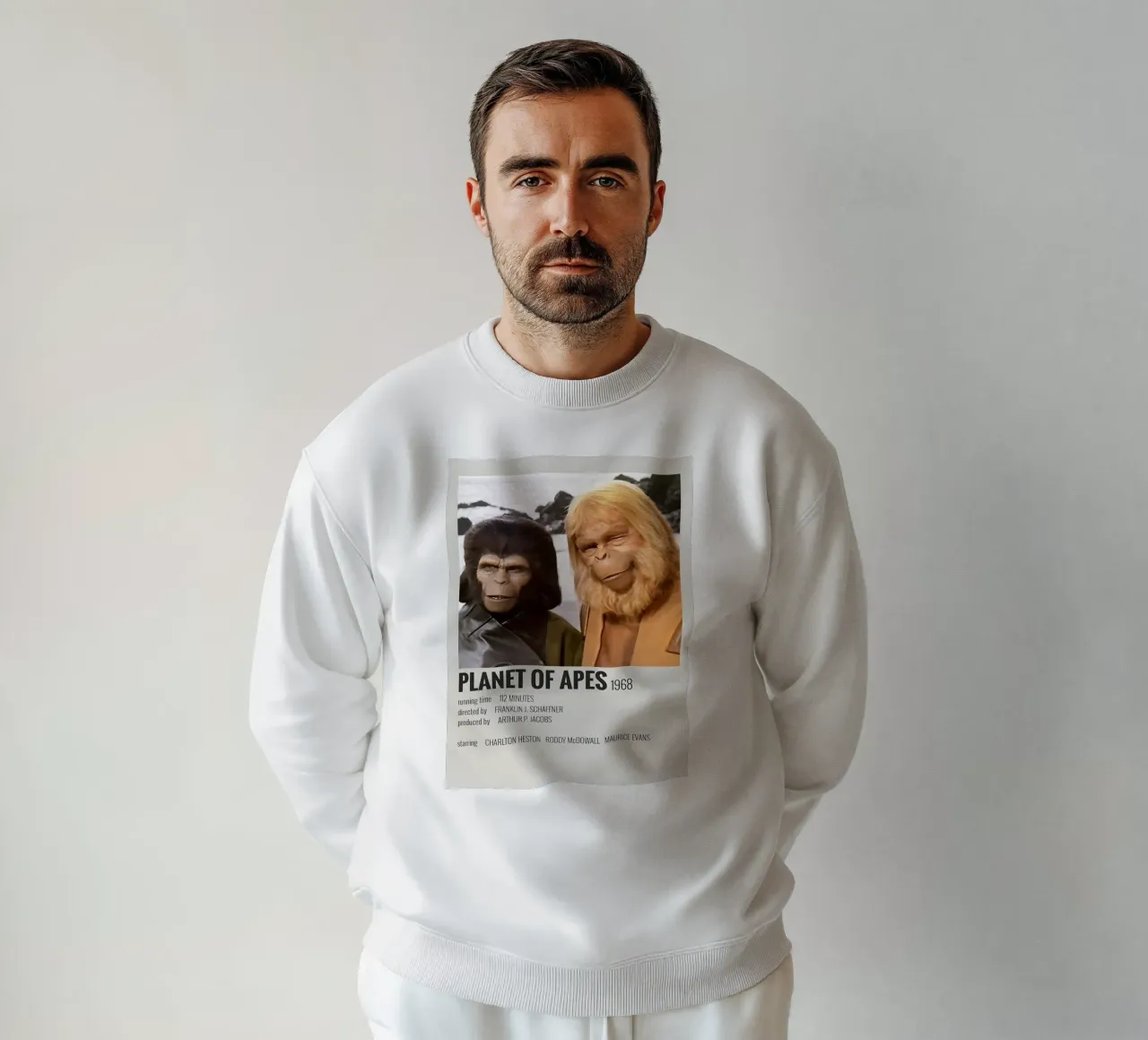 PLANET OF APES 1968 felpa da MVFminimalist