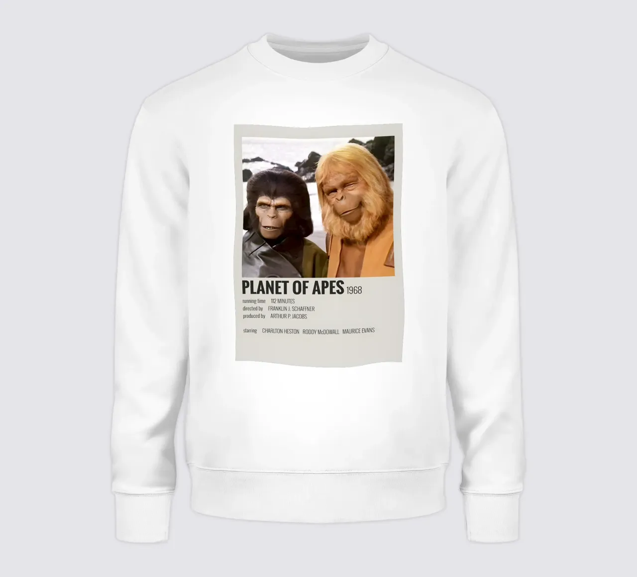 PLANET OF APES 1968 felpa da MVFminimalist