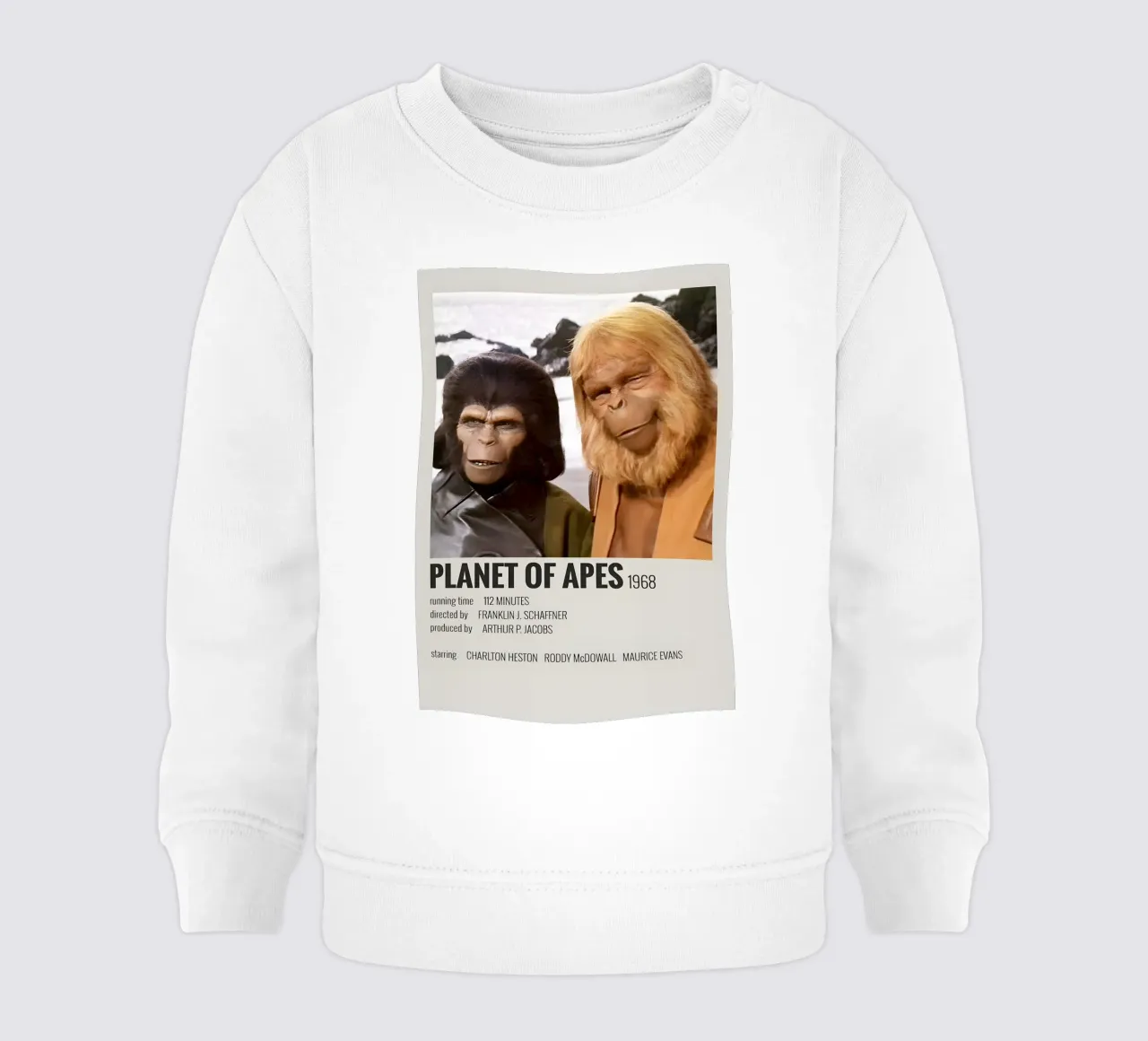 PLANET OF APES 1968 felpa neonato da MVFminimalist