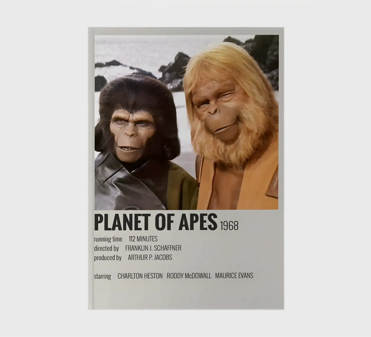 PLANET OF APES 1968 notebook by MVFminimalist