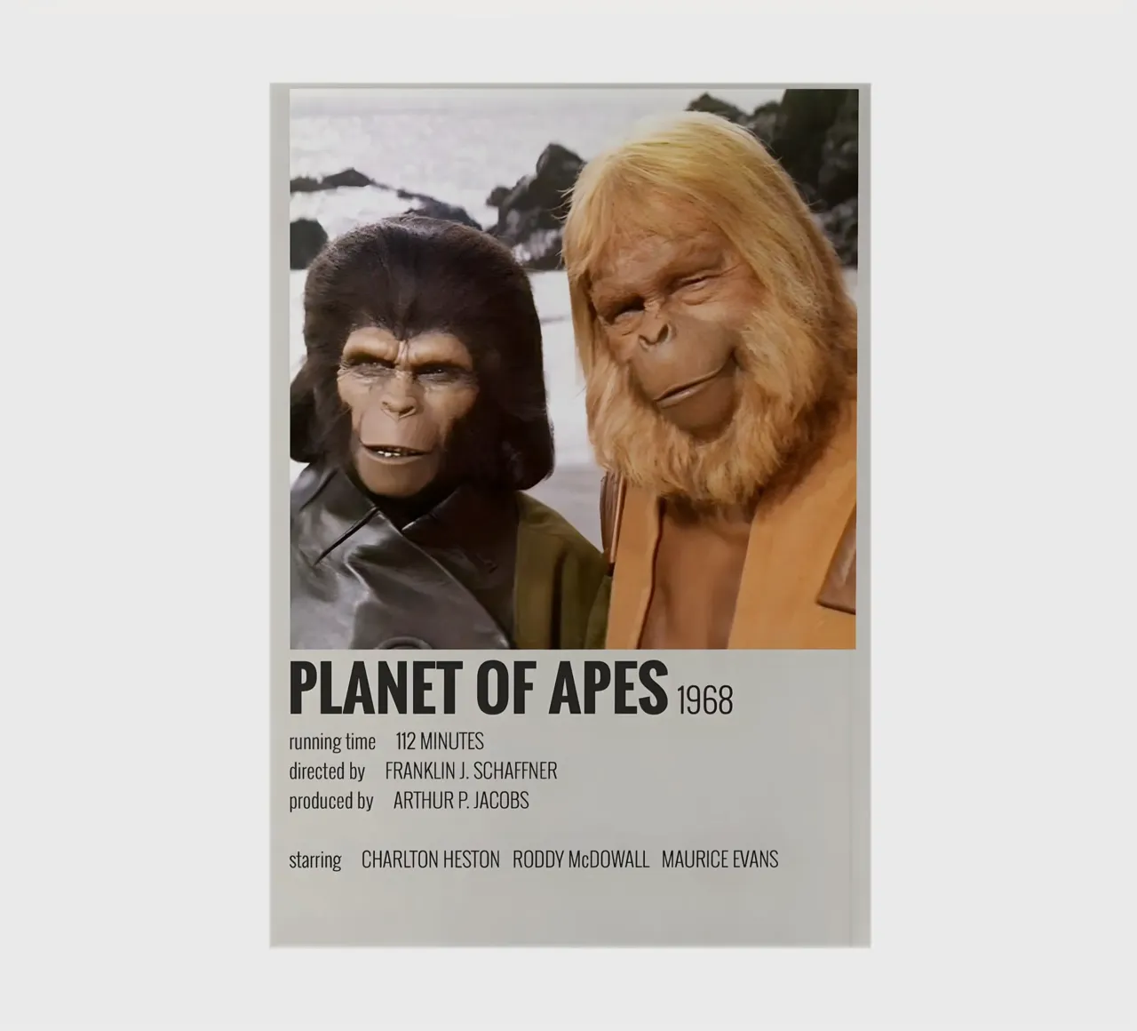 PLANET OF APES 1968 notebook by MVFminimalist