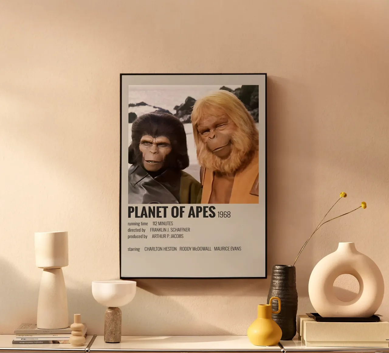 PLANET OF APES 1968 alluminio dibond da MVFminimalist