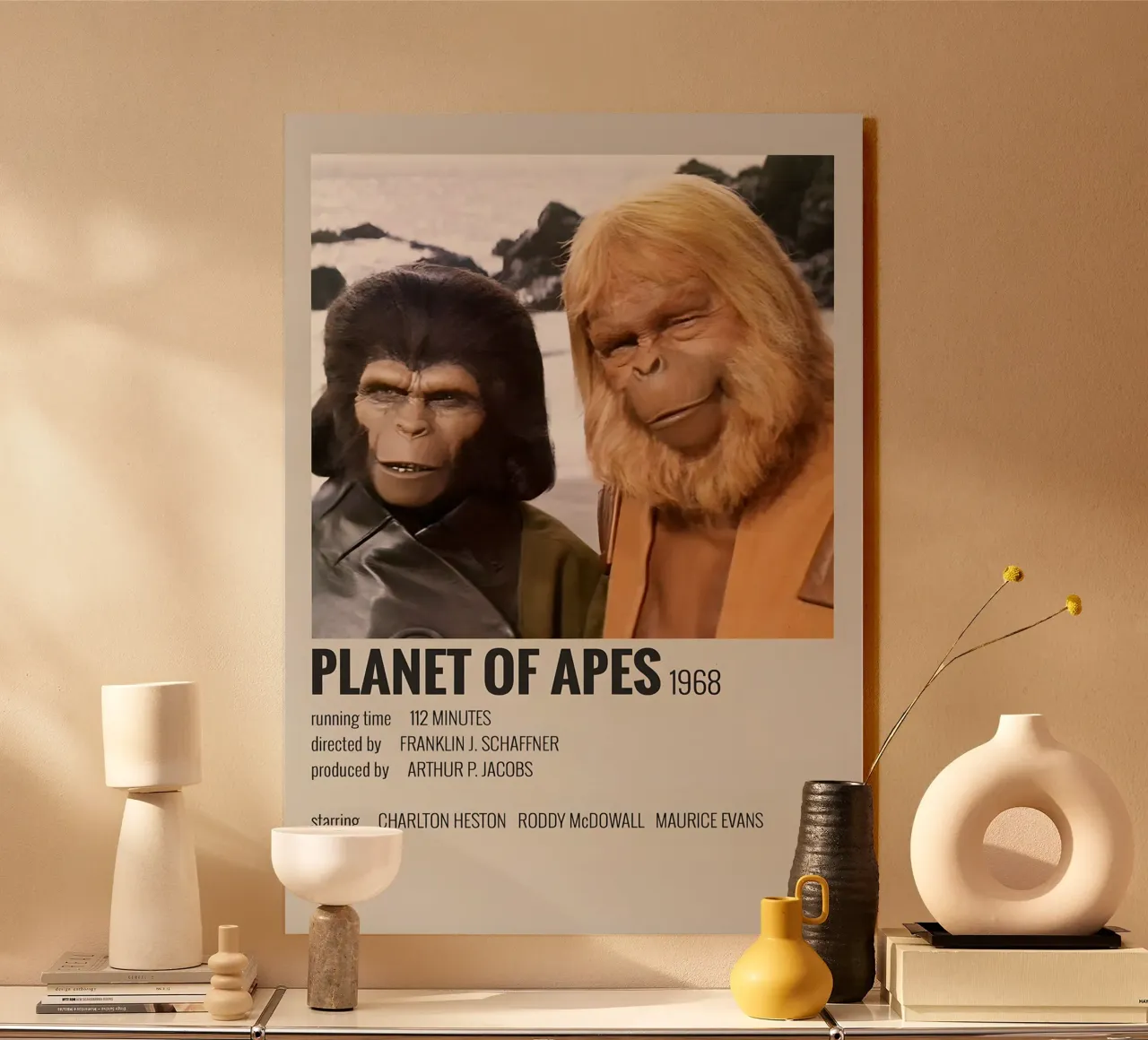 PLANET OF APES 1968 alluminio dibond da MVFminimalist
