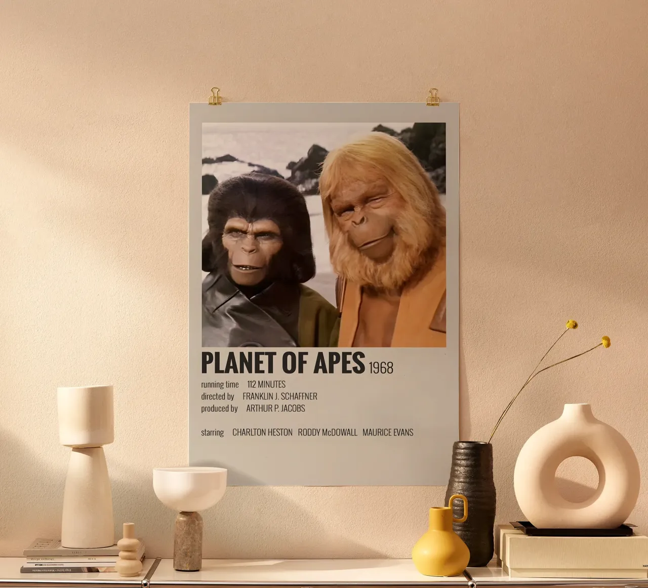PLANET OF APES 1968 carta hahnemühle da MVFminimalist