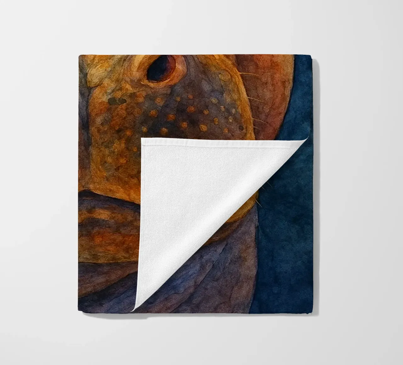 hippopotamus colorfull painting beach towel by toegoe