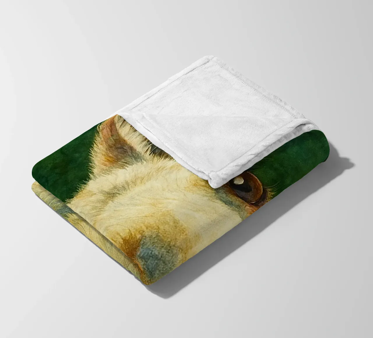 kangaroo colorfull painting fleece blanket by toegoe