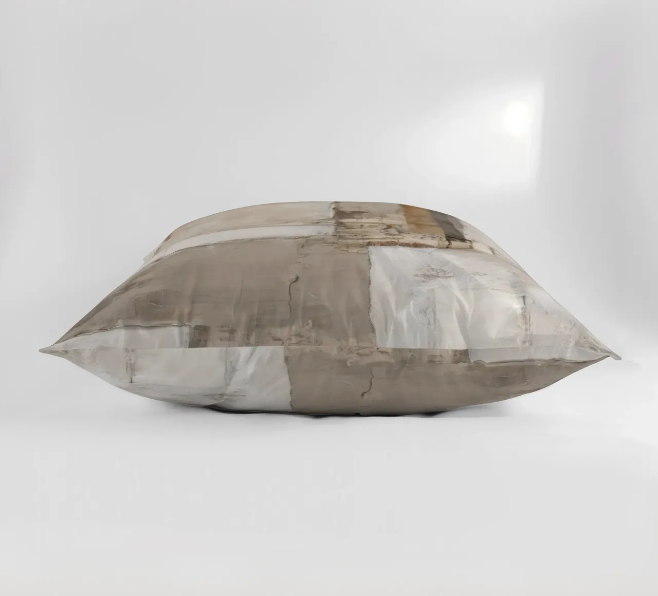 Natural combination of materials decorative cushion by Carinaprint