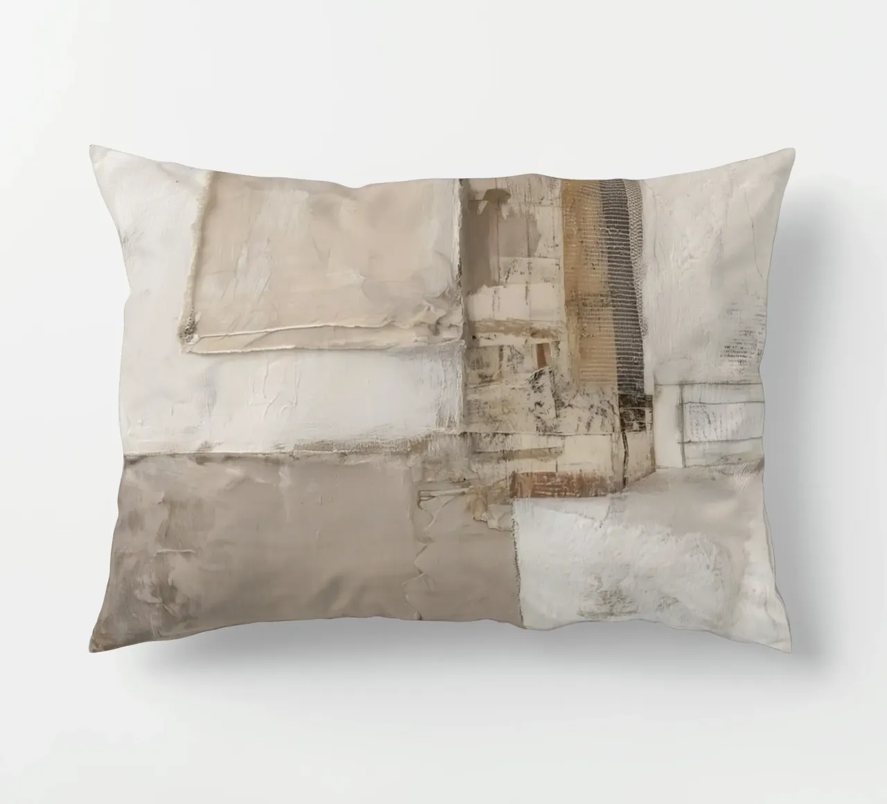 Natural combination of materials decorative cushion by Carinaprint