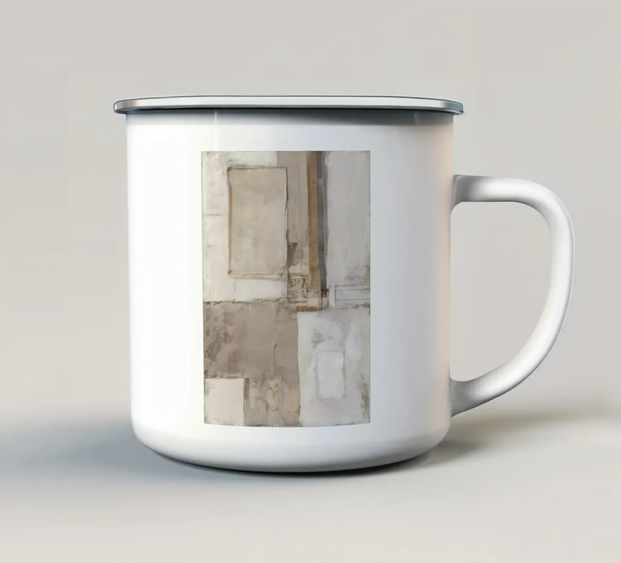 Combinazione naturale di materiali tazza in smalto da Carinaprint