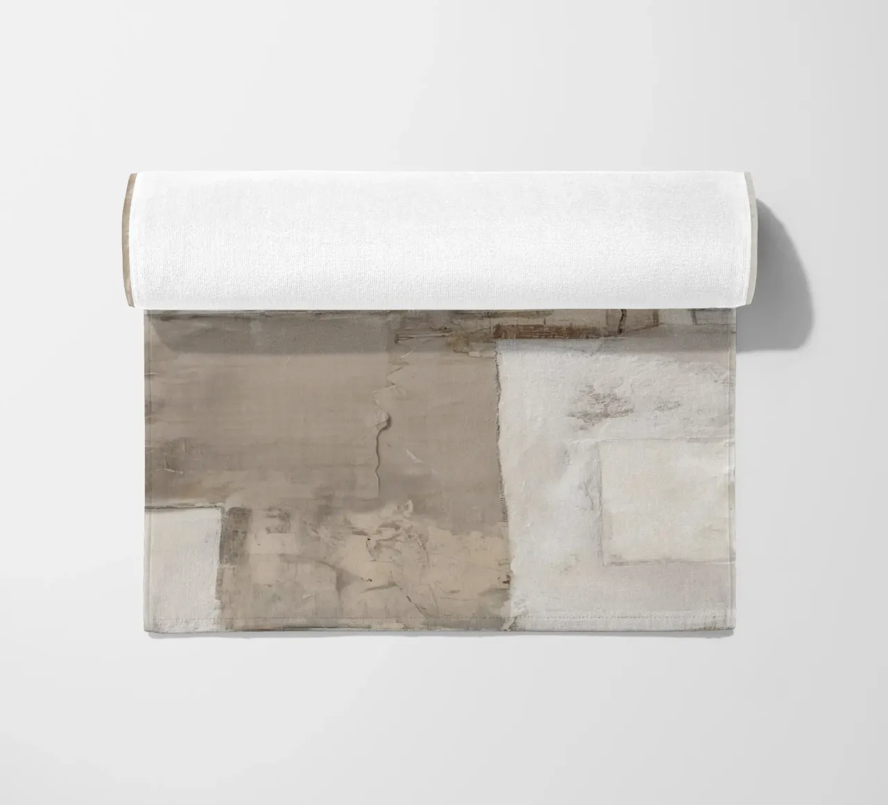 Natural combination of materials beach towel by Carinaprint
