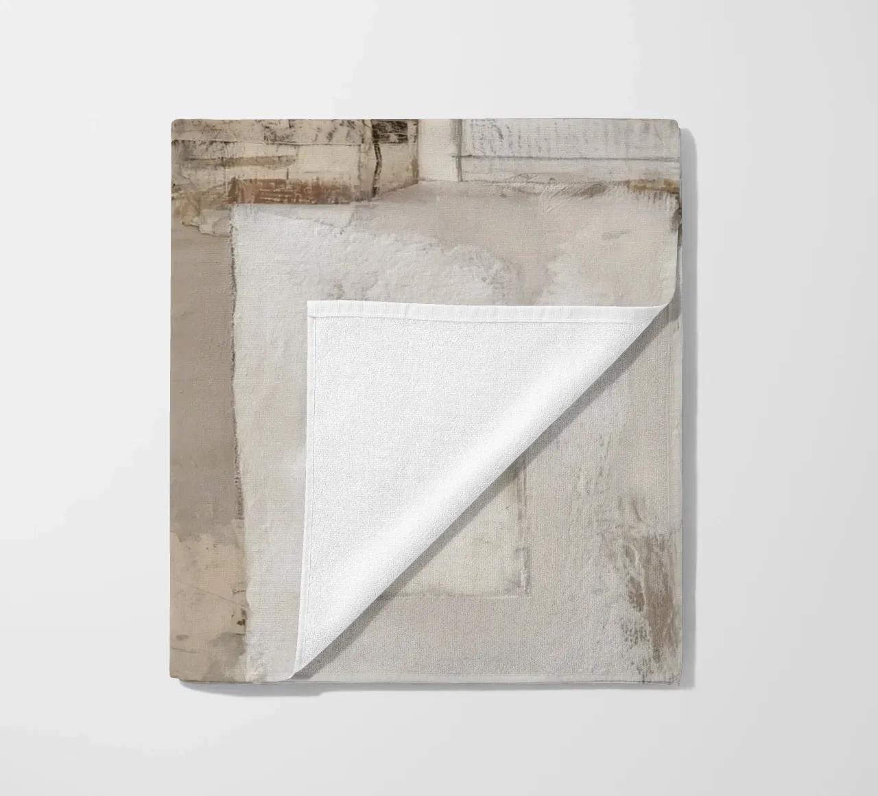 Natural combination of materials beach towel by Carinaprint