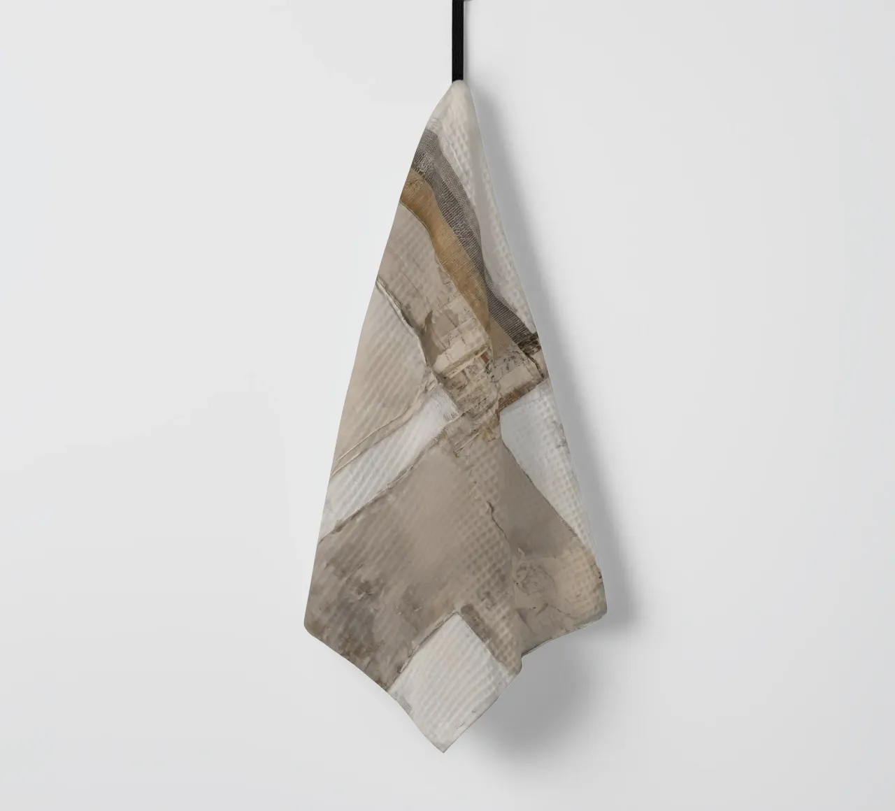 Natural combination of materials tea towel by Carinaprint