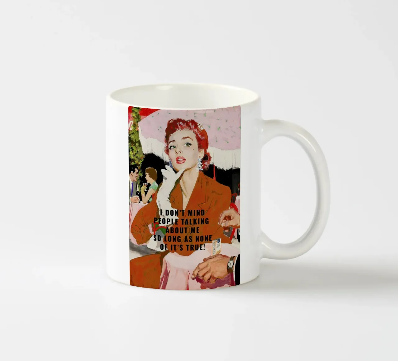 I Don't Mind People Talking tazza in ceramica da Gallery Print and Art Limited